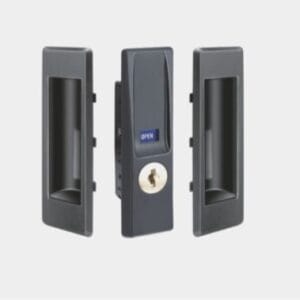 Sliding Door Lock for Steel Cabinet ( with handle set of 2 Nos)
