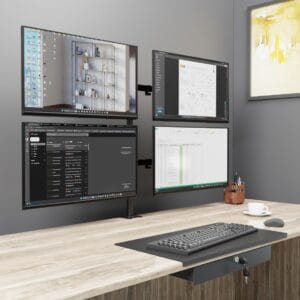Multi-Screen Monitor Arm 4 - Edge Mount