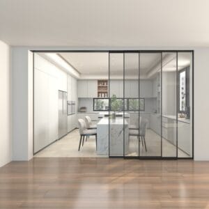 Linked Sliding Partition System Slim 80 - Soft Close