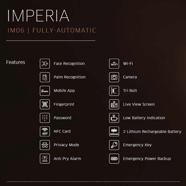 Imperia Digital Lock IM05 | IM06 - Image 5