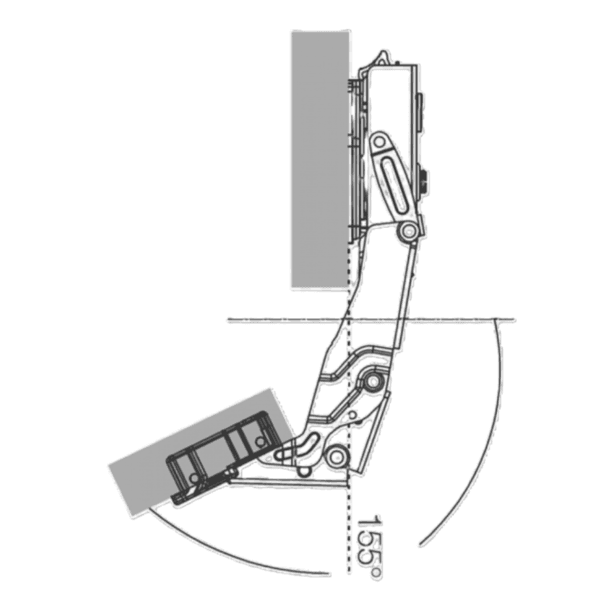 155° Hinge - Zero Protrusion (Soft Close)