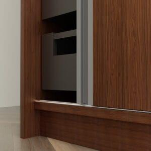 19-25mm Wardrobe Edge Profile with Inset Handle 3