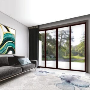 2 Way Syncro Sliding Partition System 100 - Soft Close (For Al. Frame 2+2 doors)