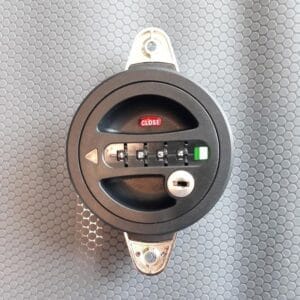 4 Digit Combination Lock - 2 point Swing (With Rod)