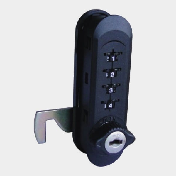 Combination Lock - Wood (Vertical)