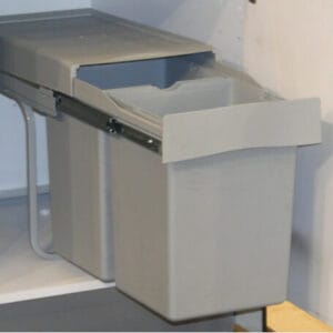 Pull Out Double Waste Bin - 28 Litres