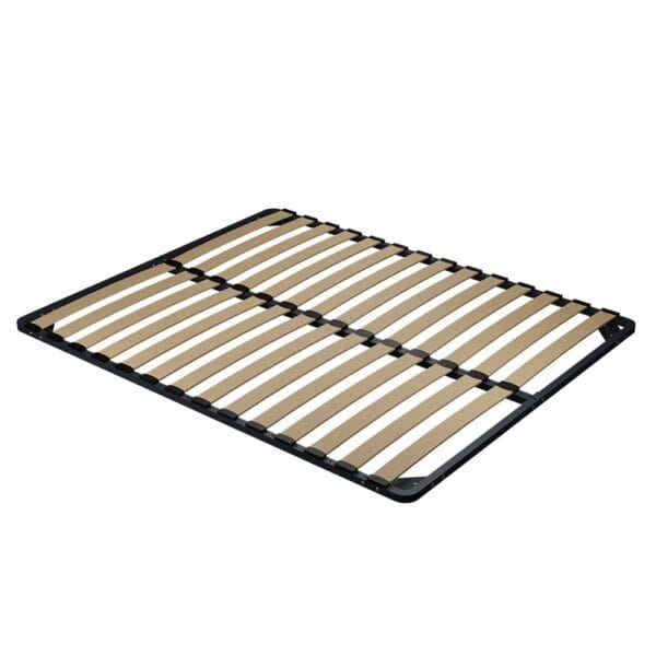 Bed Frame with Slats & Crossbar Support