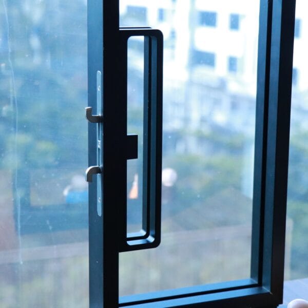 Handle with Latch for Sliding Partition System