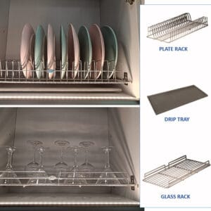 Kitchen Plate Rack - Glass Rack - Drip tray