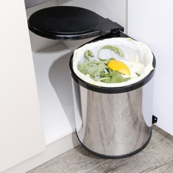 Swing Out Waste Bin - SS (14 Ltr)