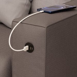 USB A & C Type Round Table Socket