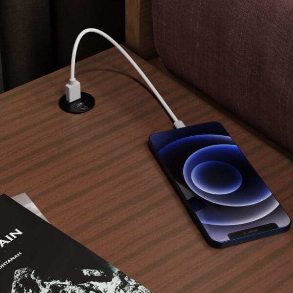 USB A & C Type Round Table Socket