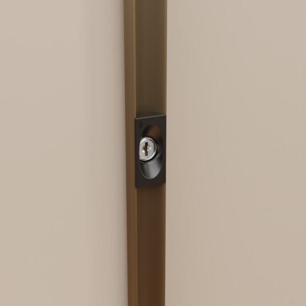 Walk-in Sliding Push Lock - Aluminum