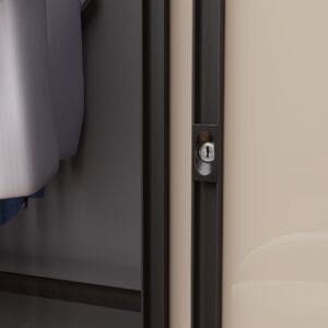 Walk-in Sliding Push Lock - Aluminum