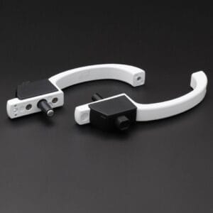 Window-Door Handle with Push Latch